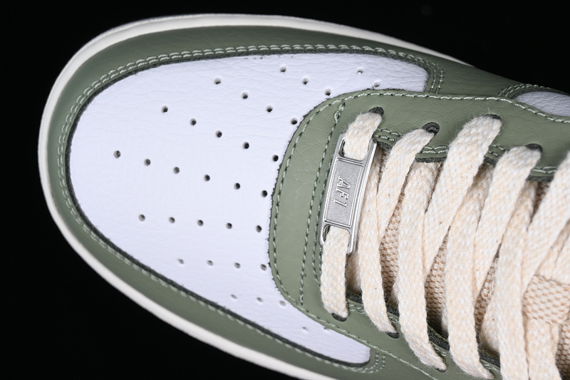 Nike Air Force 1 '07 Oil Green/White/Sail/Safety Orange 5