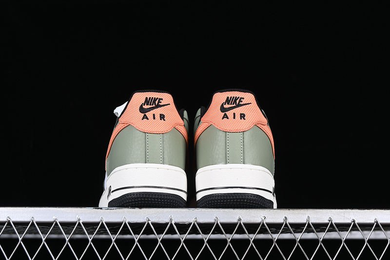 Nike Air Force 1 '07 Oil Green/White/Sail/Safety Orange 19