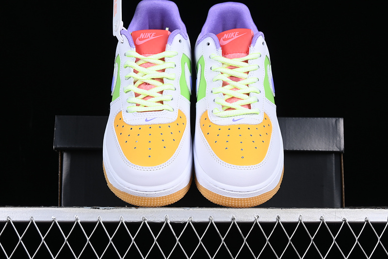 Nike Air Force 1 '07 Lv8 Ps Low White/Space Purple/Sundial/White 7