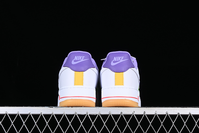 Nike Air Force 1 '07 Lv8 Ps Low White/Space Purple/Sundial/White 11