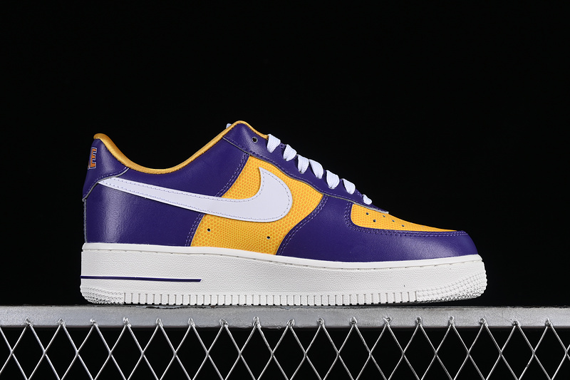 Nike Air Force 1 '07 Low Be True To Her School Court Purple/White/University Gold/Sail 15