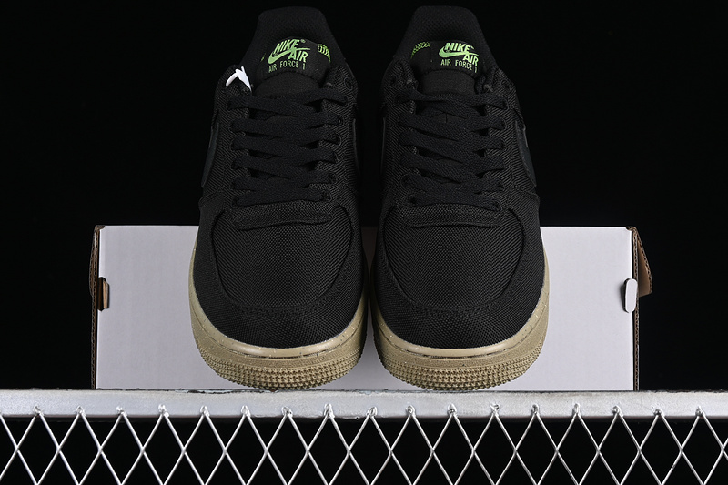 Nike Air Force 1 '07 Low Sustainable Canvas Pack Black/Neutral Olive/Chlorophyll/Earth 23