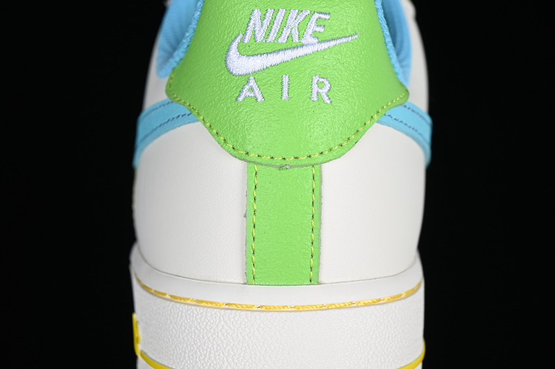 Nike Air Force 1 '07 Low Rainbow Stitch White/Green/Blue 5