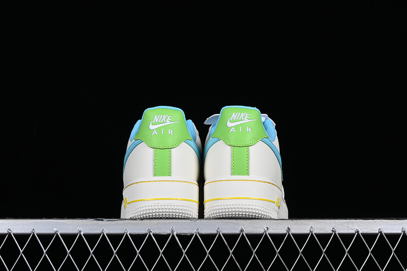 Nike Air Force 1 '07 Low Rainbow Stitch White/Green/Blue 13