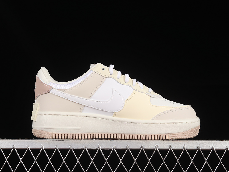 Air Force 1 Shadow Pink/White/Yellow 21