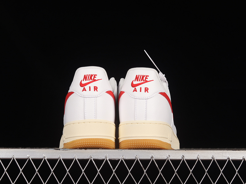 Nike Air Force 1 '07 Low White/Brown/Red 9