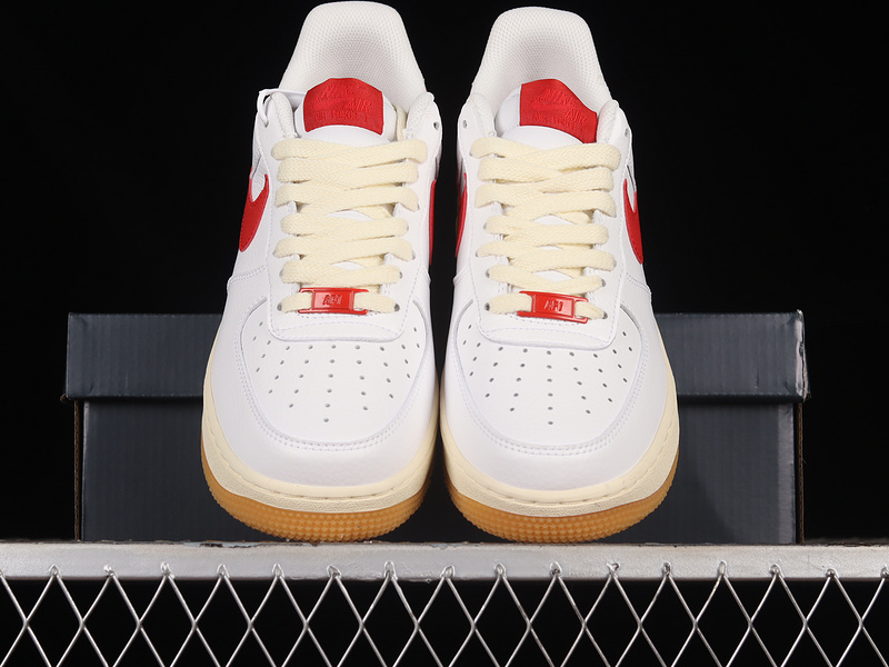 Nike Air Force 1 '07 Low White/Brown/Red 15