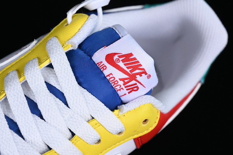 Nike Air Force 1 '07 Low Green/Red/White/Yellow/Blue 11