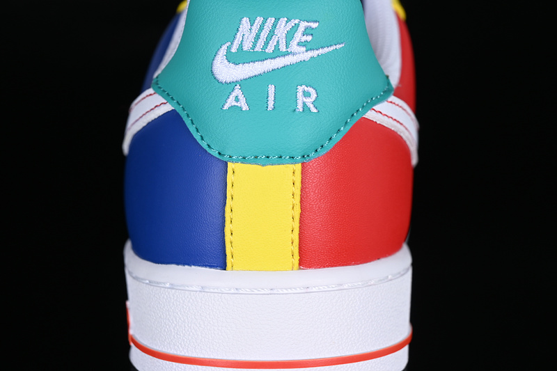 Nike Air Force 1 '07 Low Green/Red/White/Yellow/Blue 13