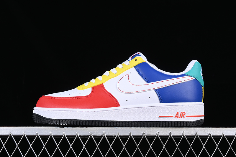 Nike Air Force 1 '07 Low Green/Red/White/Yellow/Blue 17