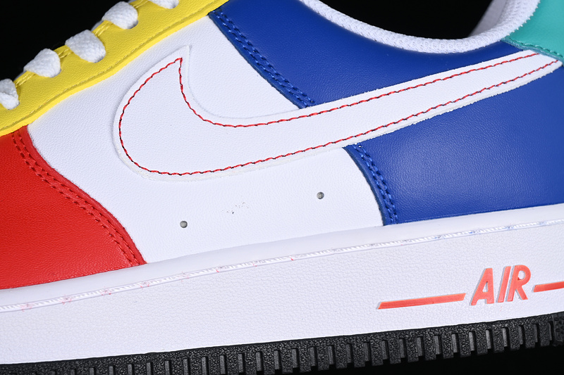 Nike Air Force 1 '07 Low Green/Red/White/Yellow/Blue 19