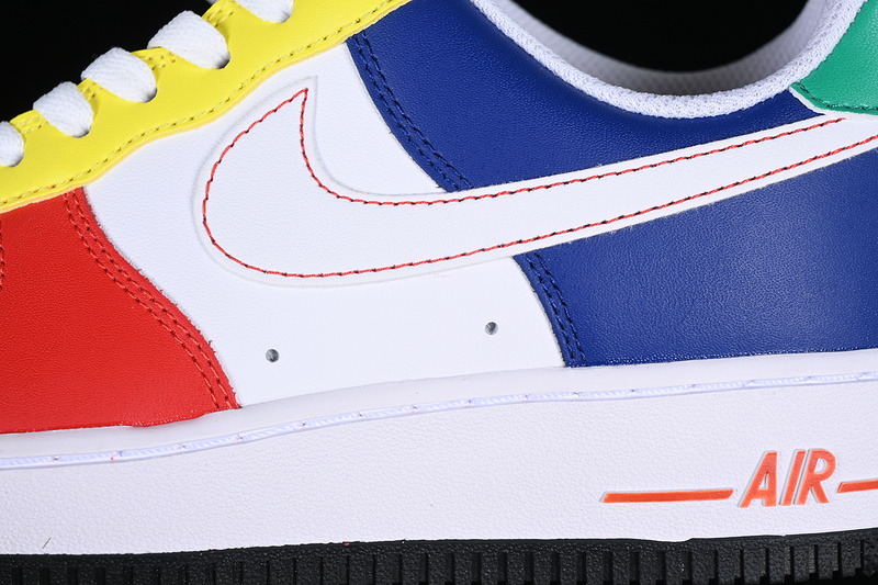 Nike Air Force 1 '07 Low White/Red/Blue/Green/Yellow 15