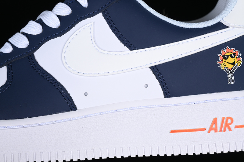 Nike Air Force 1 '07 Low White/Blue/Orange 19