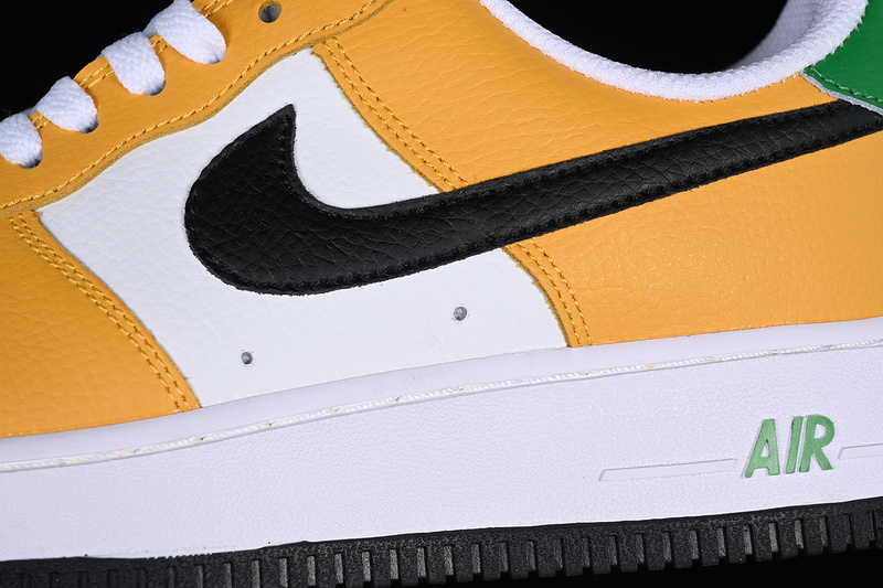 Niek Nike Air Force 1 '07 Low White/Yellow/Black/Green 13