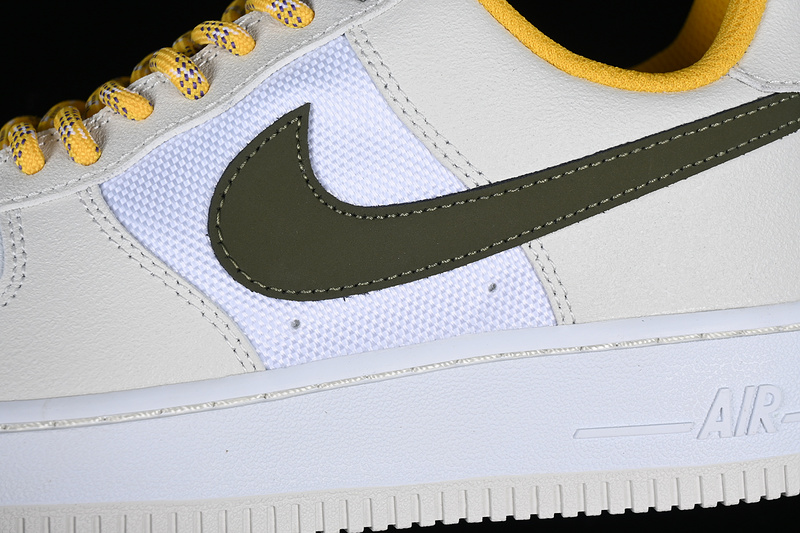 Nike Air Force 1 '07 Low White/Black/Green/Grey/Yellow 5