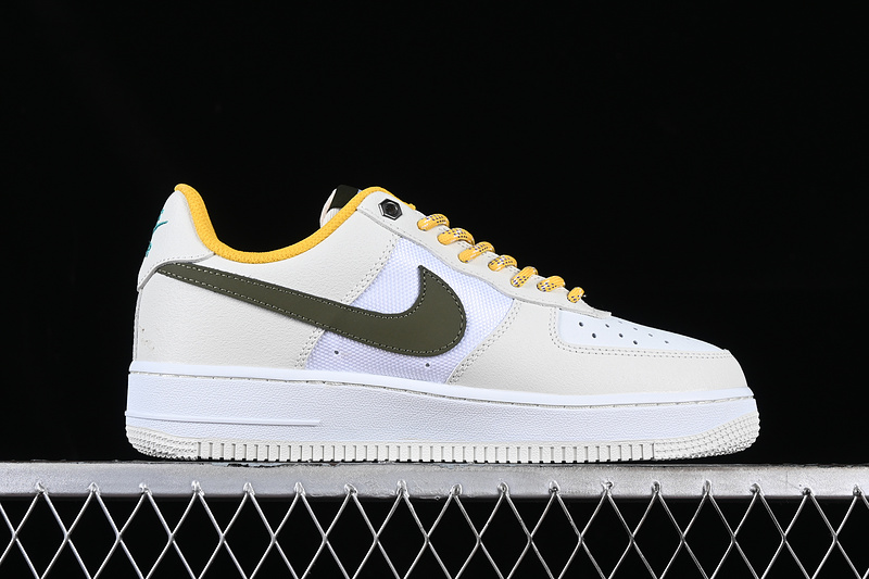 Nike Air Force 1 '07 Low White/Black/Green/Grey/Yellow 17