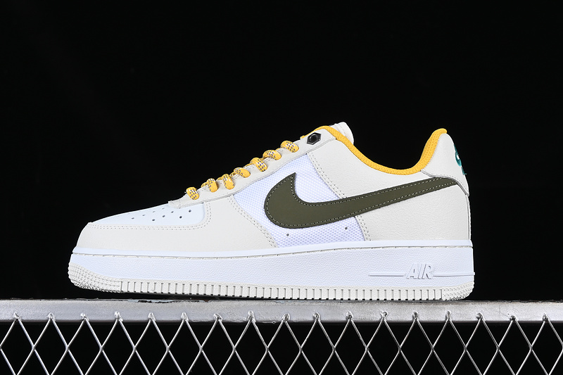 Nike Air Force 1 '07 Low White/Black/Green/Grey/Yellow 31