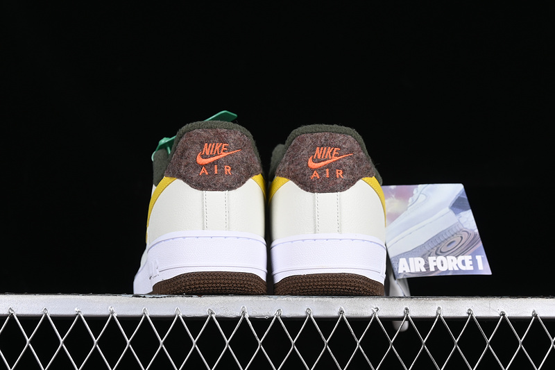 Nike Air Force 1 '07 Low White/Grey/Black/Yellow 7