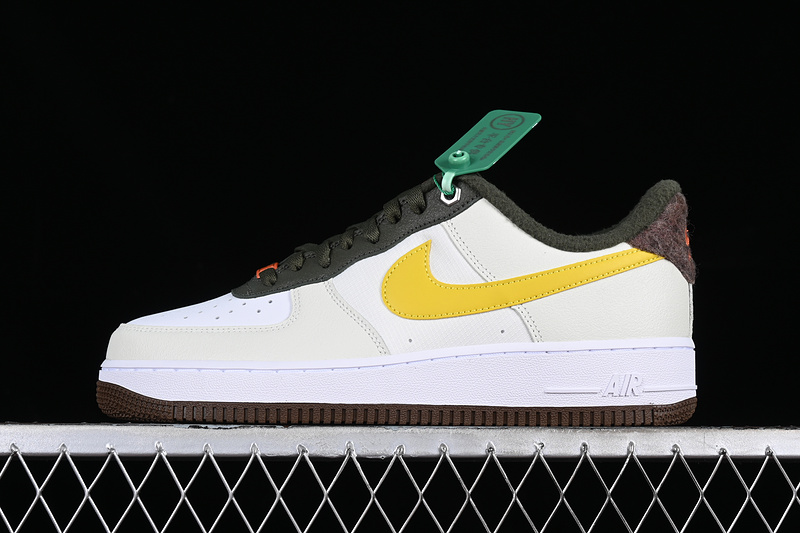 Nike Air Force 1 '07 Low White/Grey/Black/Yellow 15