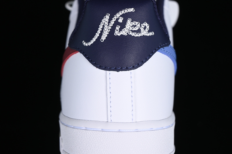 Nike Air Force 1 '07 Low White/Blue/Red 9