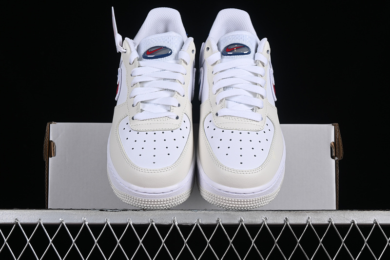 Nike Air Force 1 '07 Low White/Grey/Red/Blue 13