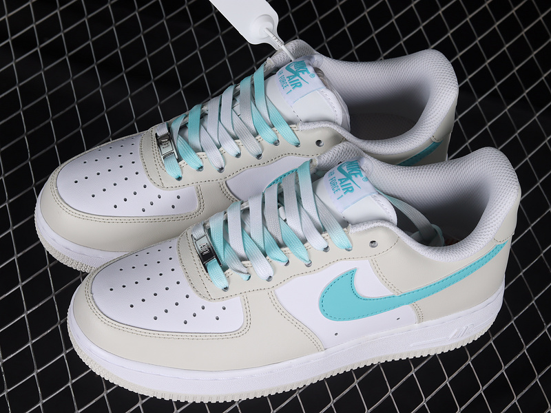 Air Force 1 Low Light Grey/White-Blue 23