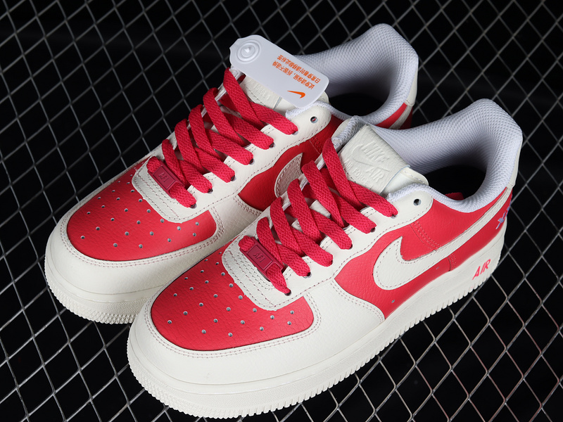 Nike Air Force 1 '07 Low White/Red/White 25