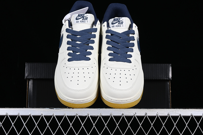 Nike Air Force 1 '07 Low White/Blue/Yellow 3