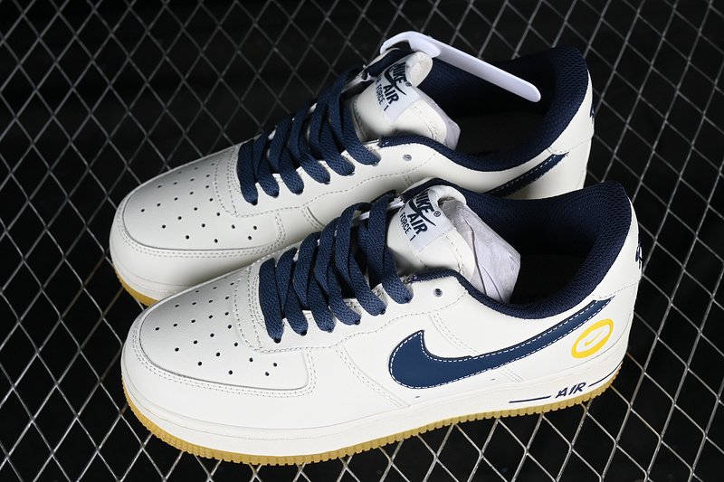 Nike Air Force 1 '07 Low White/Blue/Yellow 5