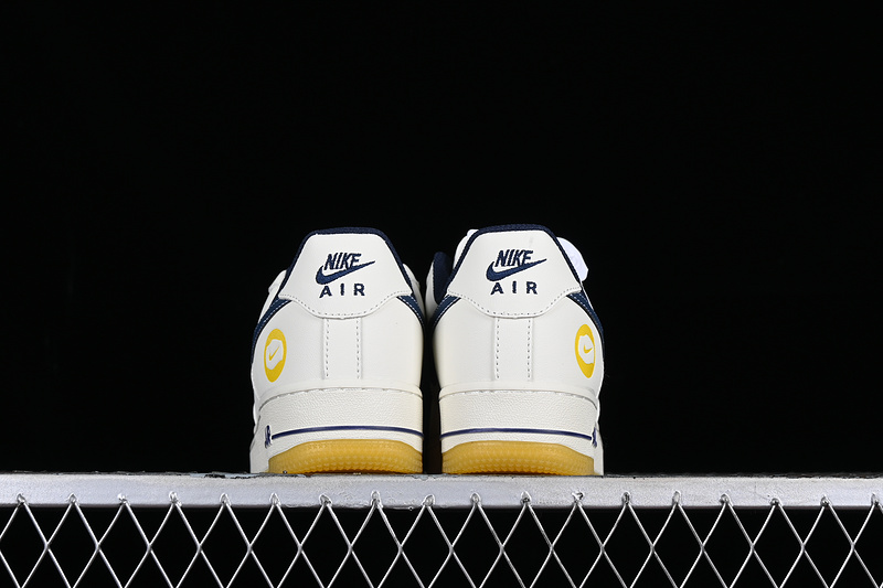 Nike Air Force 1 '07 Low White/Blue/Yellow 9