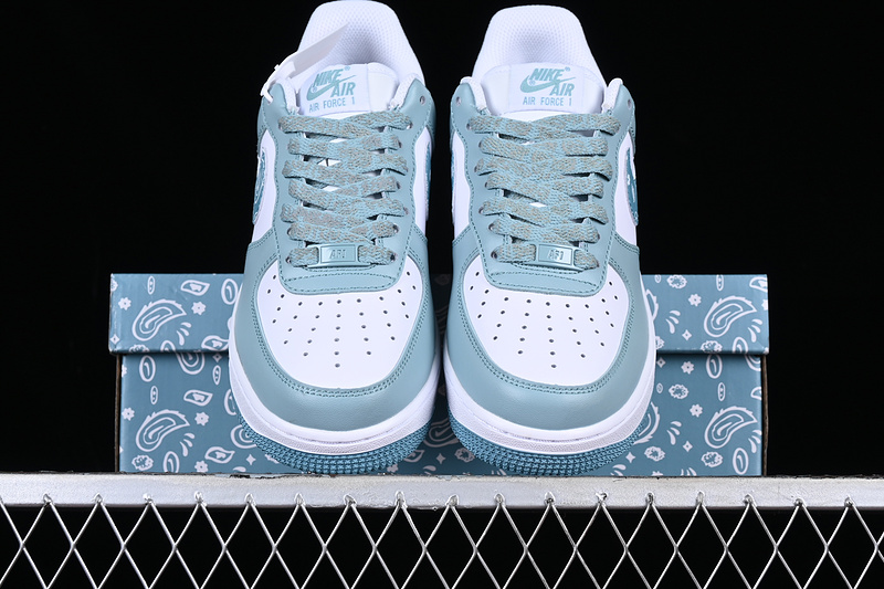 Nike Air Force 1 '07 Low Green/Blue Paisley/White 19