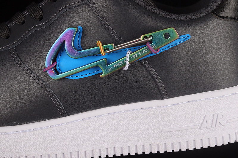 Nike Air Force 1 '07 Premium Carabiner Dark Smoke Grey/Volt/Photo Blue 11