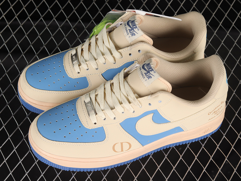 Air Force 1 Low 07 Light Khaki/Light Khaki/Blue 9