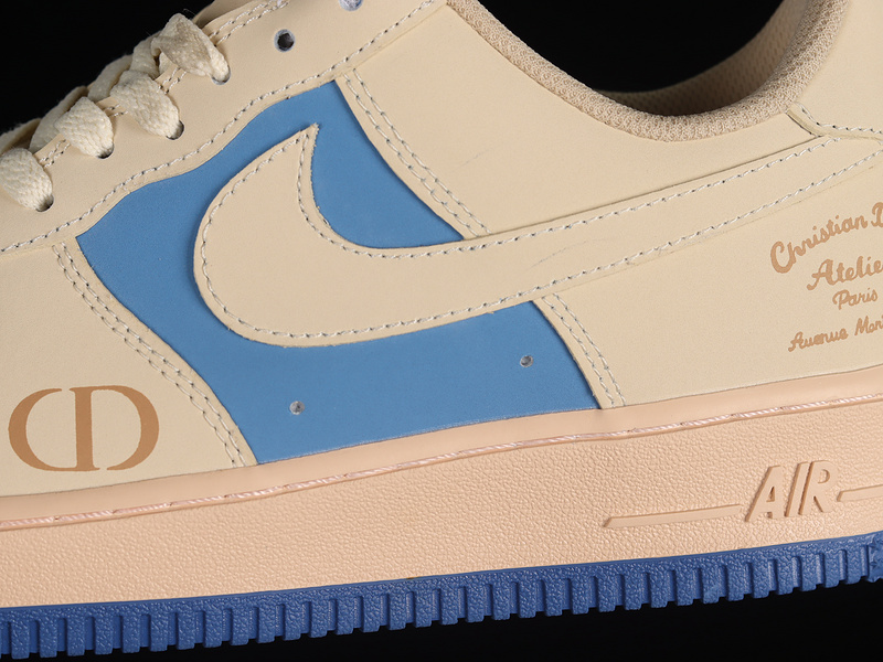 Air Force 1 Low 07 Light Khaki/Light Khaki/Blue 13