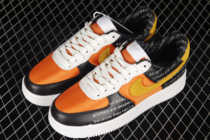 Air Force 1 Low 07 White/Black/Orange 3