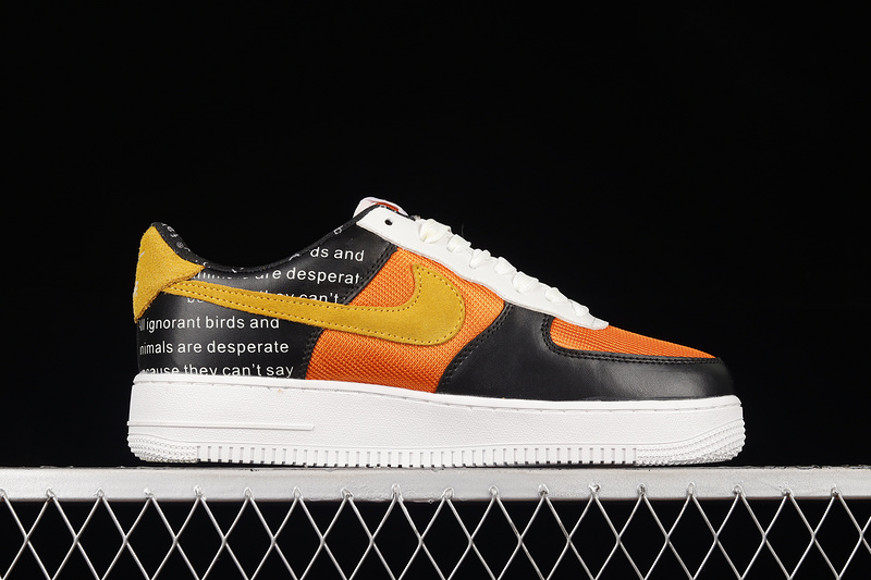 Air Force 1 Low 07 White/Black/Orange 19