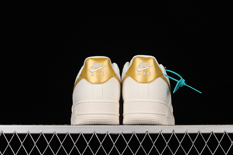 Nike Air Force 1 '07 Low White/White/Metallic Gold 3