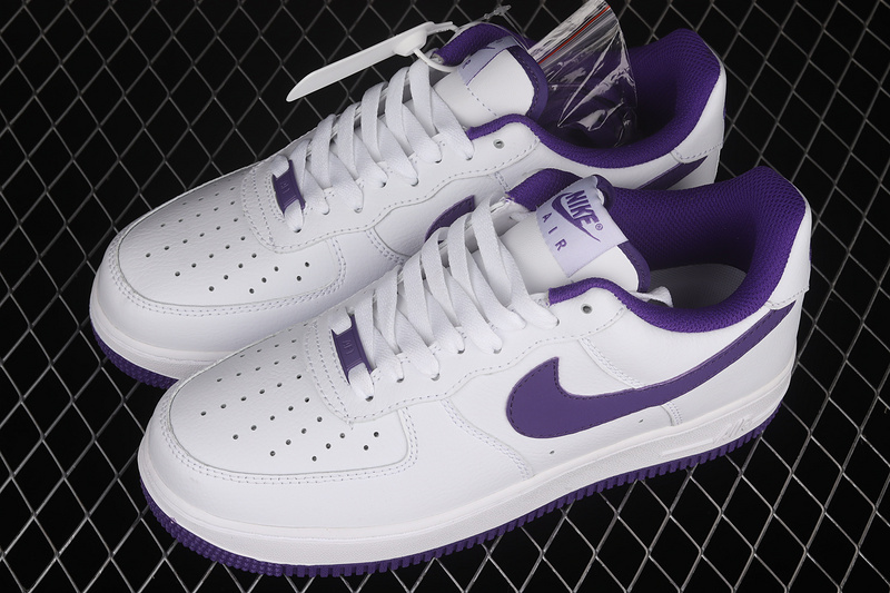 Air Force 1 Low 07 White/White/Dark Puple 27