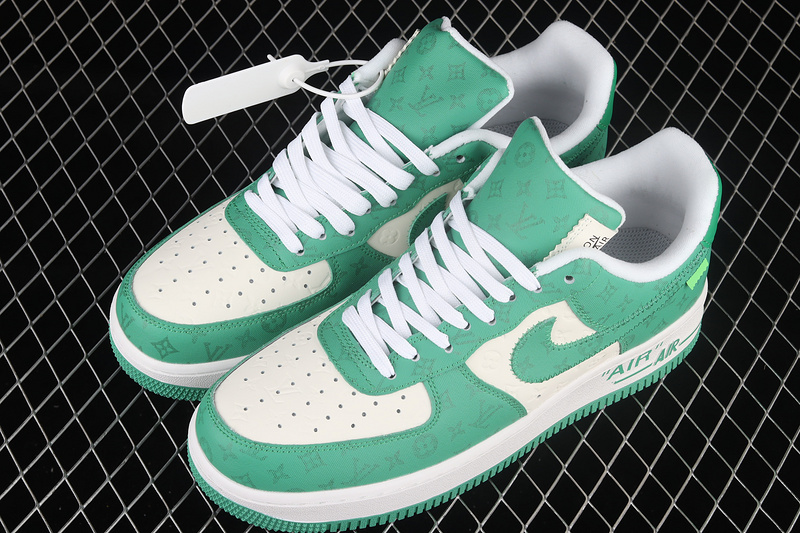 Air Force 1 Low 07 X L*V White/White/Green 29