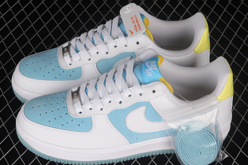 Nike Air Force 1 '07 Low White/White/Light Blue 9