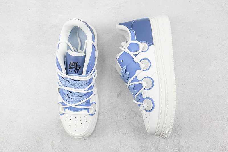 Air Force 1 Low Vibe White/White/Blue 15