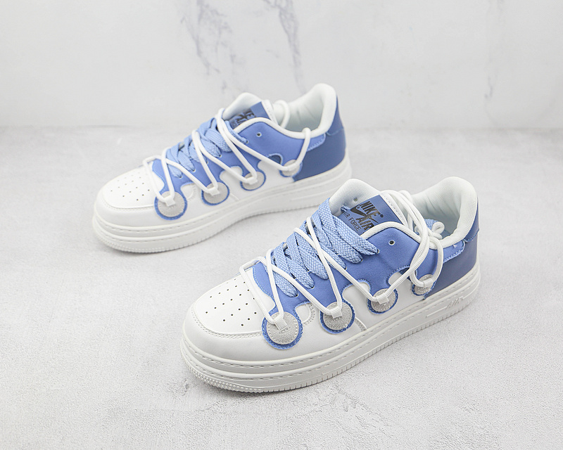 Air Force 1 Low Vibe White/White/Blue 17