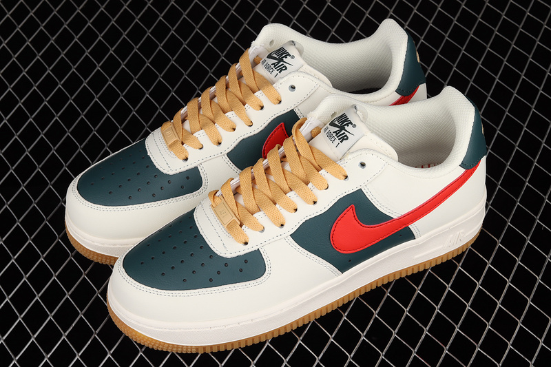 Air Force 1 Low 07 Cream White/Green/Red 19