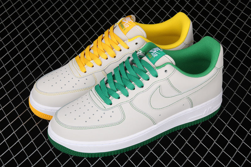 Air Force 1 Low Light Gray/Yellow/Green 21