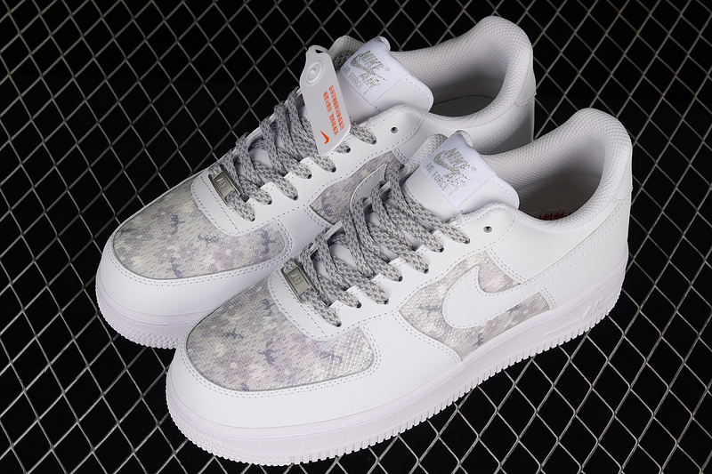 Nike Air Force 1 '07 Low White/White/Silver Grey 13