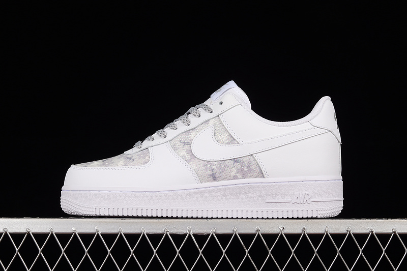 Nike Air Force 1 '07 Low White/White/Silver Grey 27