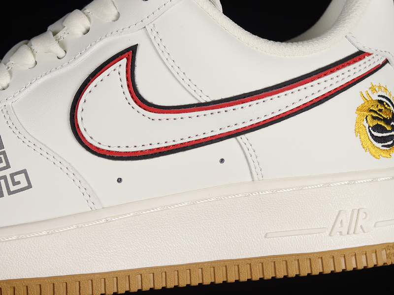 Air Force 1 Low 07 Beige/Black/Red 3