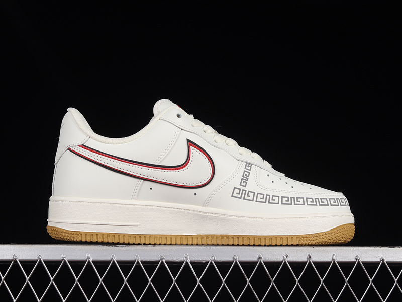 Air Force 1 Low 07 Beige/Black/Red 25