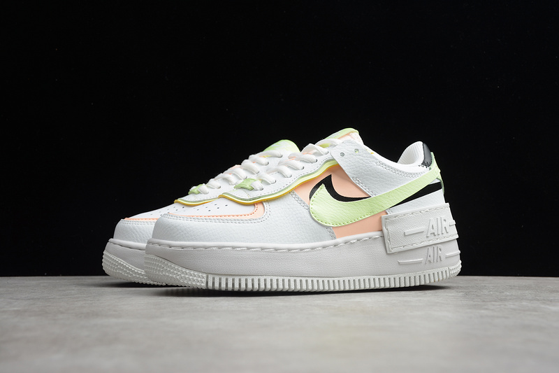 Air Force 1 Shadow Summit White/Barely Volt/Crimson Tint 29