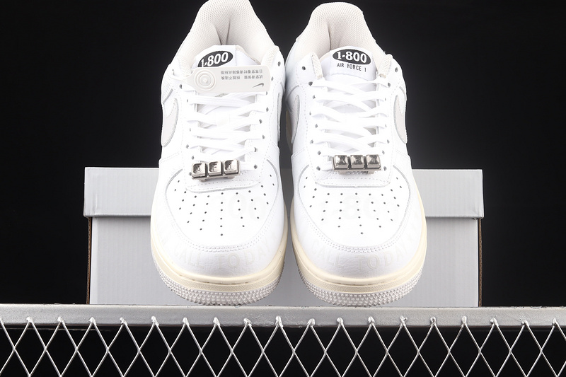 Nike Air Force 1 '07 Premium 1-800 Toll Free White/Grey/Black 23